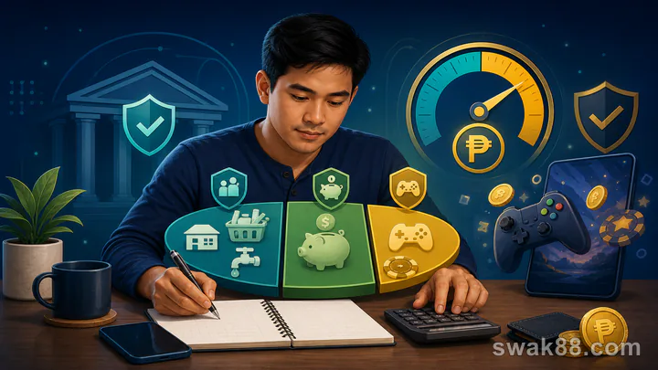 Setting an online gaming bankroll and money limits